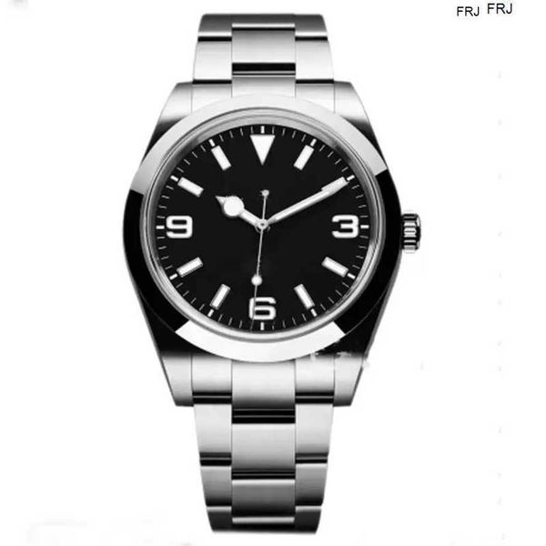 

designer rolax watches mens luxury mechanical automatic new sports black white number dial sapphire glass stainless steel exp male wristwatc, Slivery;golden