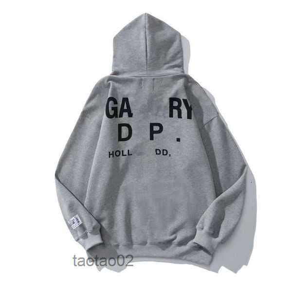 

men's hoodies sweatshirts hoodie designer galleryes depts gary painted graffiti used letters printed loose casual fashion men and women, Black