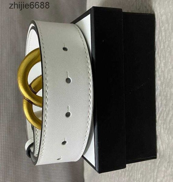 

2023 classic brand belts designer 7 style 3.8 wide belt men's gold silver bronze and black buckle with box jk3x, Black;brown