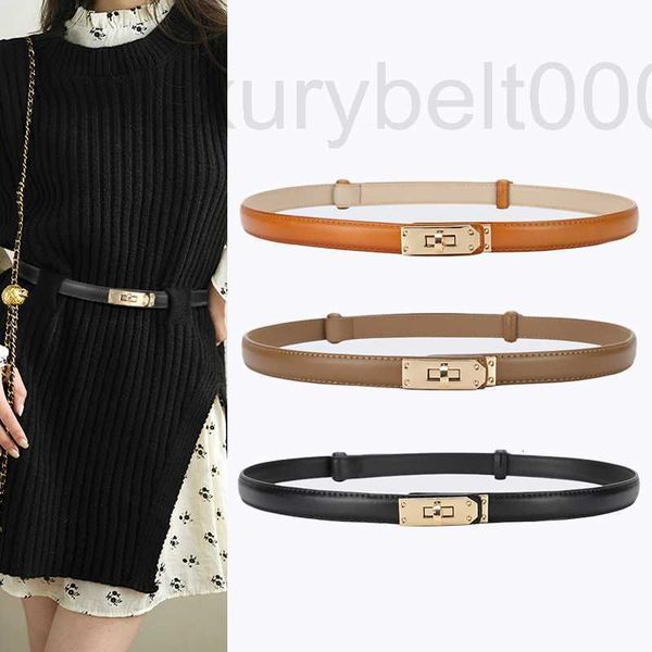 

belts designer versatile women's belt h kelly simple matching dress waist decoration buckle 6sqy, Black;brown