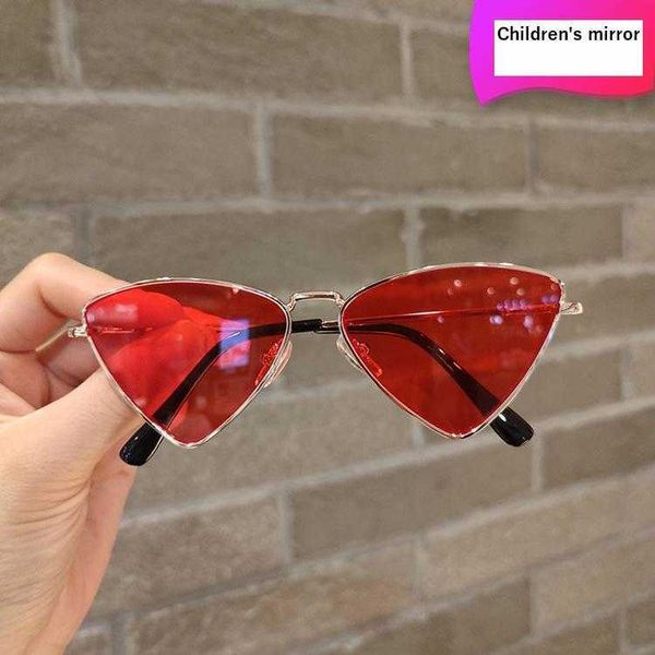 

childrens triangle sunglasses girl personalized street sboy fashion runway, Blue