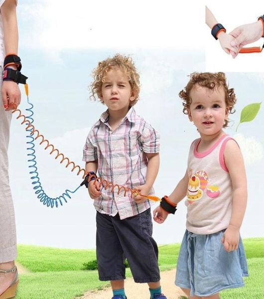 

anti lost band kid child safety harness anti lost strap wrist leash walking 15m outdoor parent baby leash rope wristband belt ljj7258061