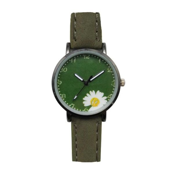 

womens canvas quartz wristwatch luxury watches with color strap, Slivery;brown
