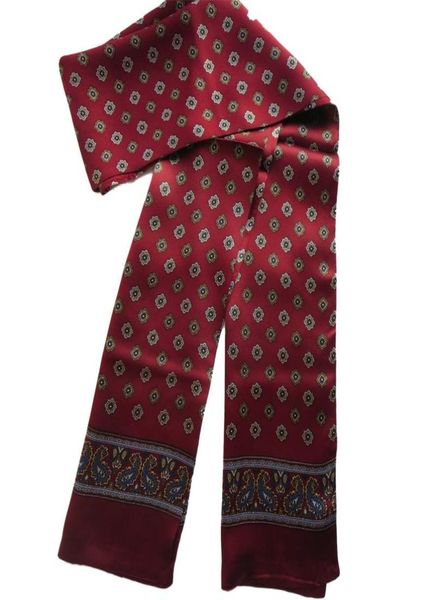 

scarves elegant men039s 100 silk scarf double layer long neckerchief blue red brown1641611, Blue;gray