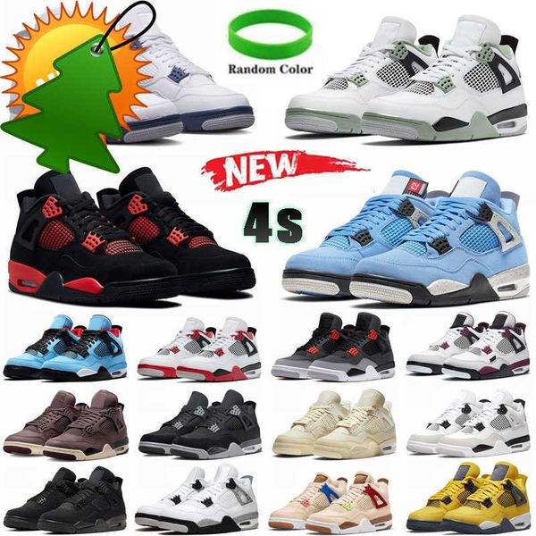 

basketball outdoors shoes 4 for men women infrared j4 military black 4s cat fired red thunder white cement pure money purple mens