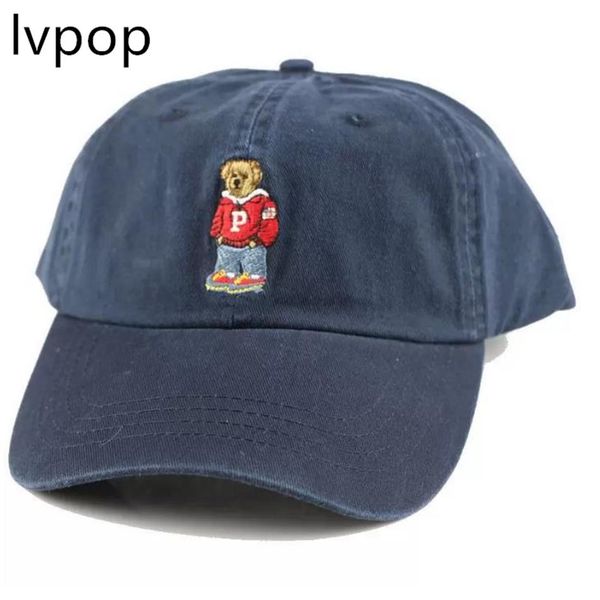 

new arrival bone curved visor casquette baseball cap women gorras snapback caps bear dad polo hats for men hip hop2288, Blue;gray