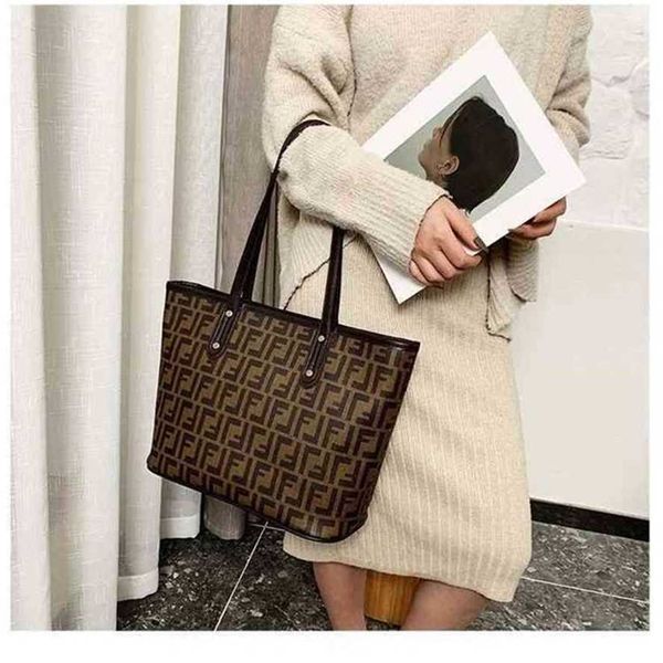 

handbag 2023 fashion women's bag leather quality handbag large capacity letter shoulder women's bucket bag