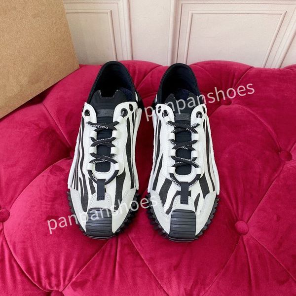 

2023women casual shoes mens women sneakers man woman leather stripes sports trainers fashion luxurys designers flats bottoms loafers shoes, Black