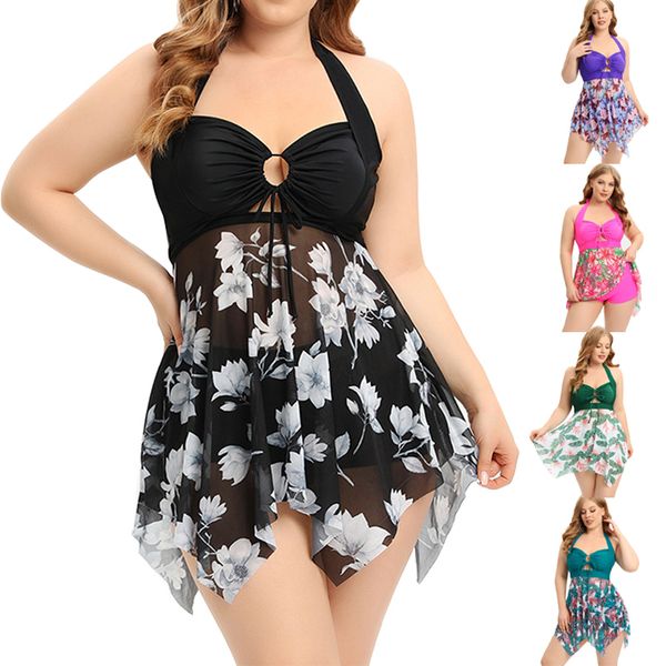 

designer bikini swimsuit new plus size designer swimwear womens tankinis split luxury bikini swimsuit flat corner bathing suit skims two pie, Black