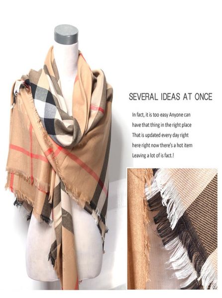 

wholecheck factory sell high 2019 classic wool cashmere scarf silver thread wrap shawl letter printing scarves black 140140c9156882, Blue;gray