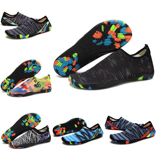 

water shoes women men shoes antiskid pink green white blue swim yellow diving outdoor barefoot quick-dry size eur 36-45, Black