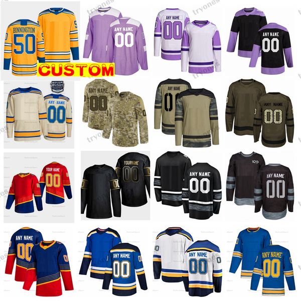 

custom 2023 reverse retro 2.0 hockey jerseys winter classic parayko schenn binnington krug kyrou thomas pavel buchnevich faulk saad kapanen, Black;red
