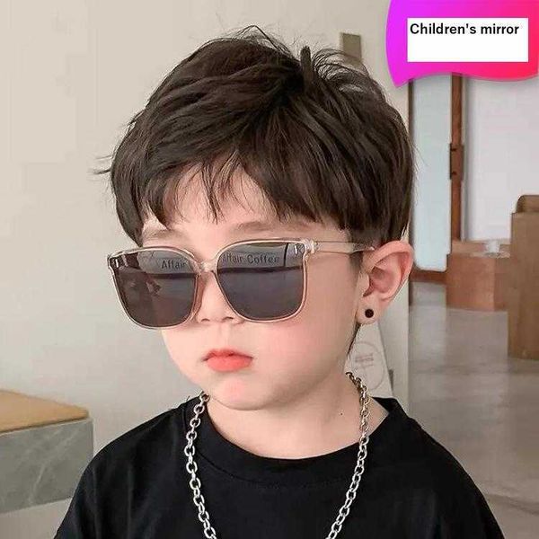 

parent child kids sunglasses m nail uv protection sunscreen baby mens and womens, Blue
