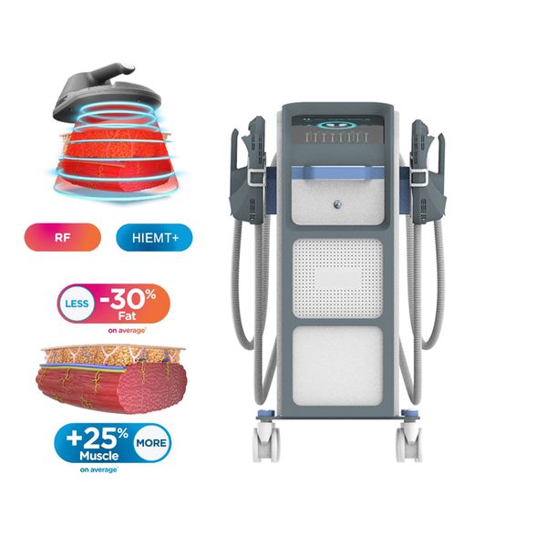 

body sculpting & slimming ems electromagnetic muscle stimulator machine with 4 handles neo emslim rf fat burning shaping