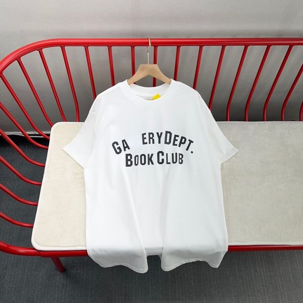 

new fashion brand galleryse depts mens t-shirts loose cotton letter print white tees casual hiphop clothing, White;black