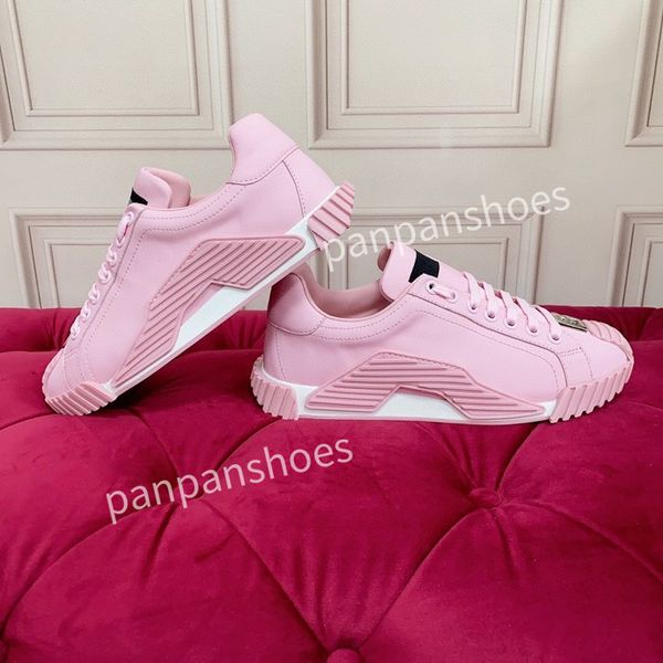 

2023new women casual shoes men women sneakers man woman leather stripes sports trainers fashion luxurys designers flats bottoms loafers shoe, Black