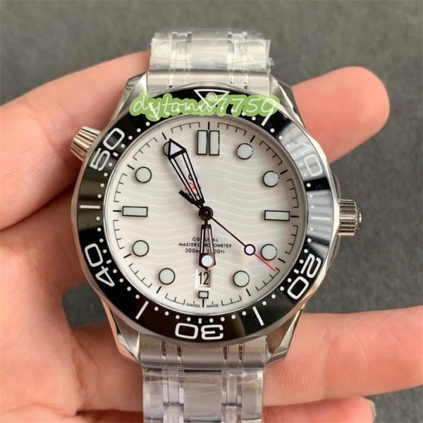 

jvs watch diameter 42 mm equipped with 8800 integrated movement sapphire glass mirror high-density ceramic ring 316l fine steel brushed case, Slivery;golden