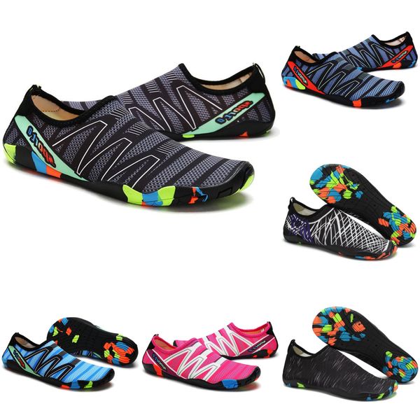 

water shoes women men shoes antiskid yellow grey swim green beach diving outdoor barefoot quick-dry size eur 36-45, Black