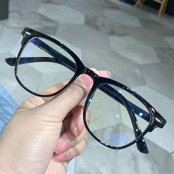

sunglasses transparent myopia glasses women men anti-blue light prescription round eyewear computer ultralight eyeglasses, Black