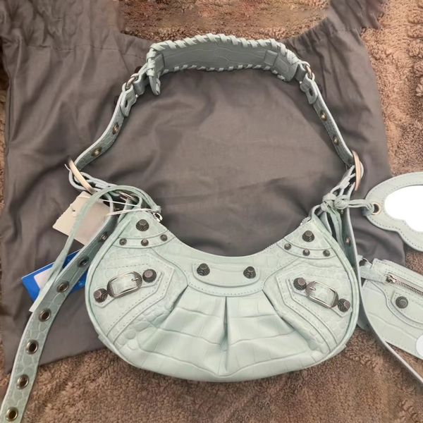 

luxury designers le cagole motorcycle bag pochette shoulder bags fashion womens tote with mirror purses handbags clutch cross body fashion h