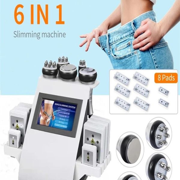 

6in1 40k cavitation vacuum laser beauty items machine rf 360 fat system body sculpting product