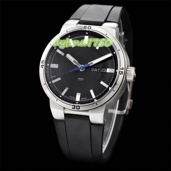 

2023new the watch diameter 42mm thickness 12.2mm with oris735 automatic chain movement 316 steel case double sapphire plated blue film gla d, Slivery;golden