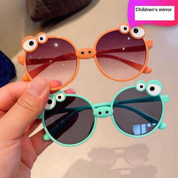 

frog pig kids sunglasses baby childrens uv protection cartoon taking picture, Blue