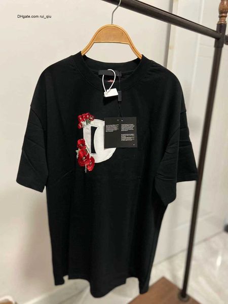 

t tees shirts mens t-shirts women embroidery designer cottons man s casual shirt luxurys clothing street shorts sleeve clothes, White;black