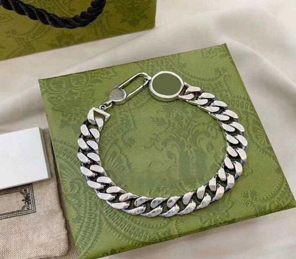 

designer men women bracelet cuff bangle double letter stainless steel jewelry couple gothic punk hiphop brace6907719, Golden;silver