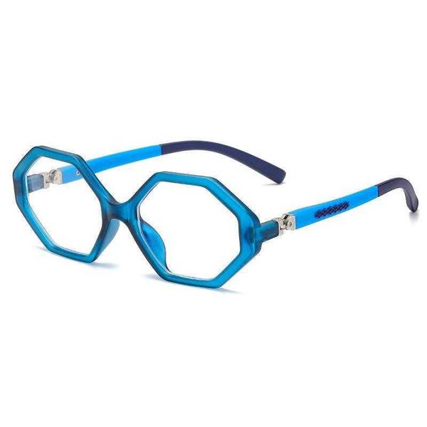 

childrens anti goggle blue light plain glasses frame 360 degree rotating polygon