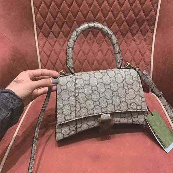 

designer balenciga women bags original new product old flower joint name hourglass bag flip bag handbag fashiona