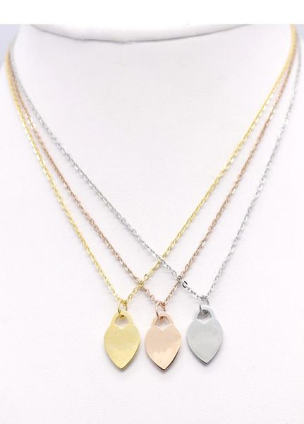 

new brand heart love designer necklace classic fashion for women stainless steel accessories pendant necklaces pendant pendants wo4368584, Silver