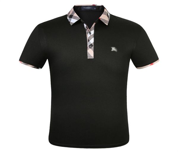 

fashion designer men039s polos shirts men bur berryshort sleeve tshirt original single lapel shirt men039s jacket sportswea6917068, White;black
