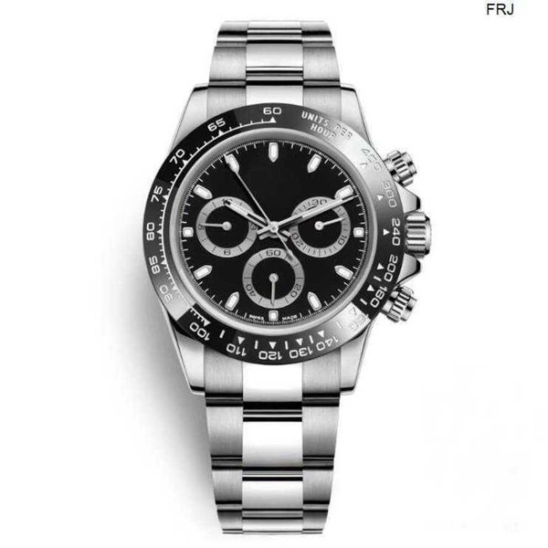 

designer rolax watches mens luxury mechanical automatic black auto mechanica men 40mm stainless steel casual ceramic bezel wristwatches dres, Slivery;brown