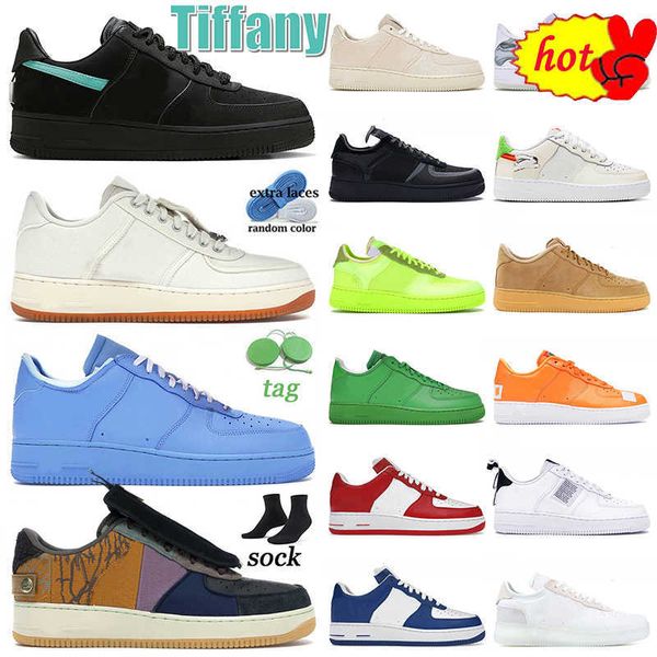 

2023 new designer af1 low casual shoes airforce 1 x tiffany men women one classic triple white black cactus jack mca volt forces 1s mens tra