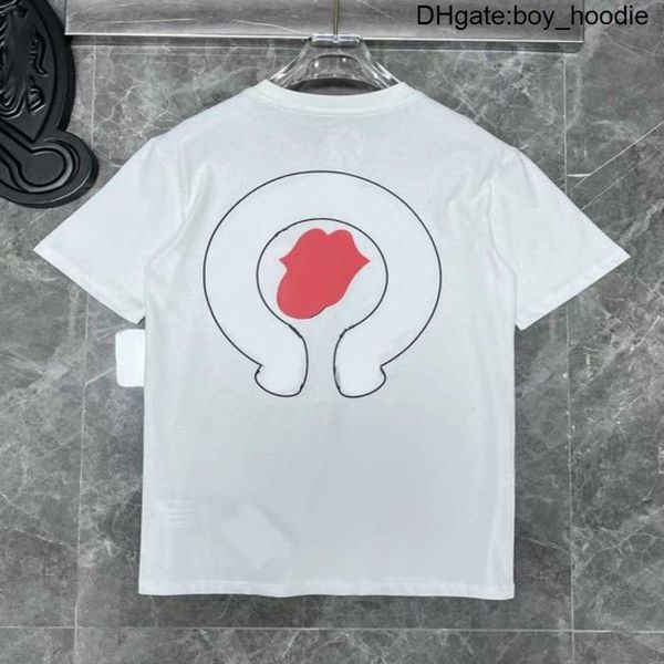

luxury classic mens t shirts ch brand fashion men sanskrit letter t shirt horseshoe heart cross designer tshirts man hip hop chromes sweater, White;black
