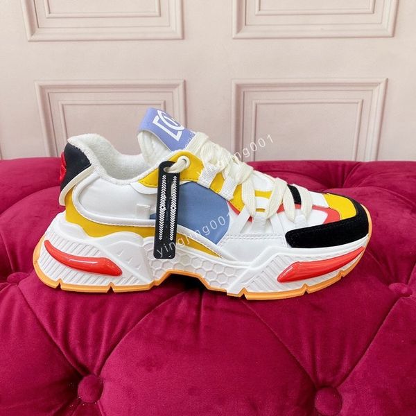 

designer men causal shoes fashion woman leather lace up platform sole sneakers men women luxury sneakers, Black