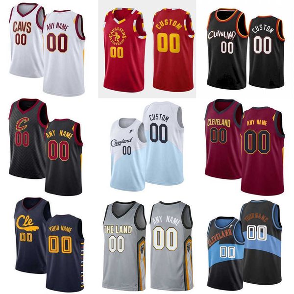 

75th custom men jersey women youth kevin 6 pangos isaac 35 okoro ricky 3 rubio lamar 8 stevens cleveland''cavaliers''bas, Black;red