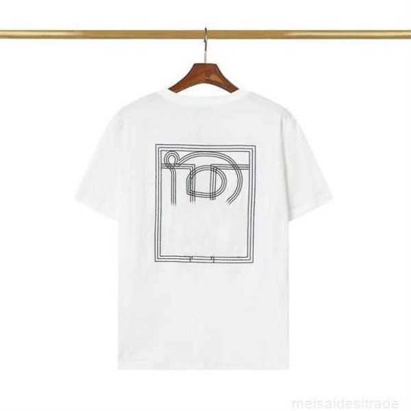 

correct version b burbry luxury designer of bu front and back embroidered letters short sleeve t-shirt high street casual versatile lovers s, White;black