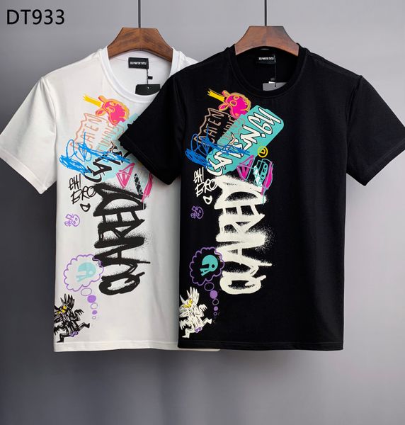 

dsq phantom turtle men's t-shirts mens designer t shirts black white back cool t-shirt men summer italian fashion casual street t-shirt, White;black