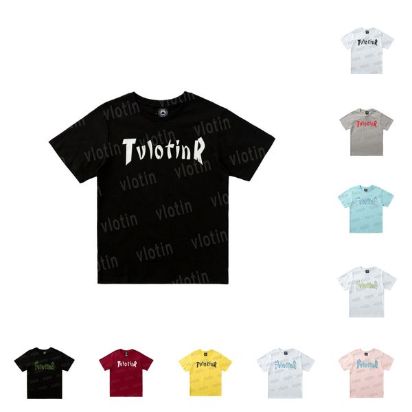 

2023 designer t shirt men woman lovers american brand fashion pure cotton short men loose large thrashers flame sweat tshirt, White;black