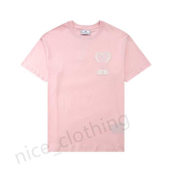 

23new men's t-shirts mens designer amis t shirt womens korea fashion tees luxury brand short sleeves summer lovers clothing s-xl xcwr, White;black
