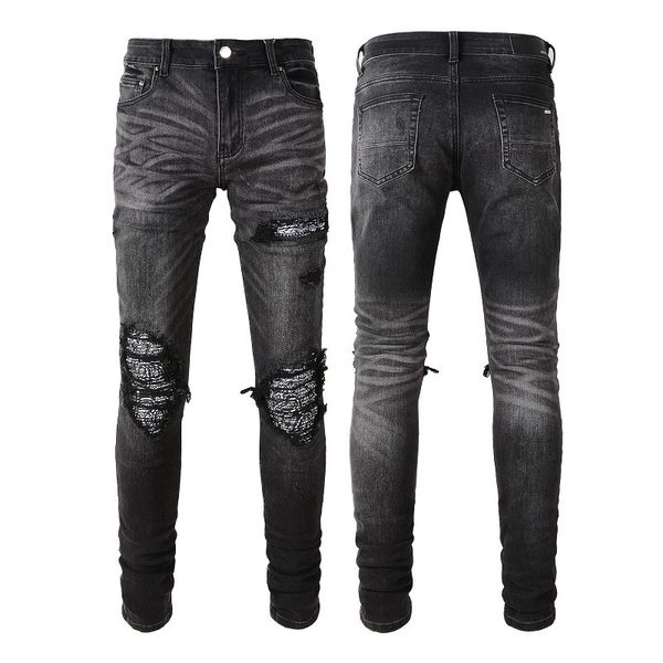 

2023 new arrivals mens luxury designer denim jeans holes trousers jean amiris amirs coolguy biker pants man clothing #8666, Blue
