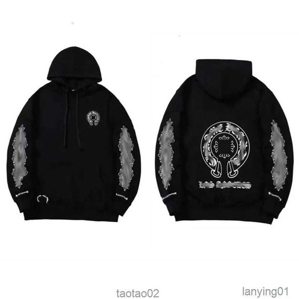 

men's hoodies sweatshirts luxury classic ch brand fashion men woman designer cross pullover hooded zipper loose jackej7t9, Black