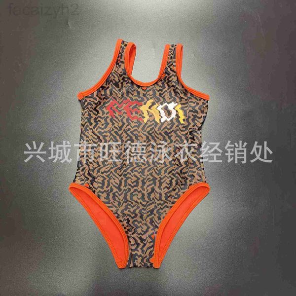 

women's swimwear designer 2022 fashion swimsuit fashion print parent-child series one-piece ff letter 6mv0, White;black