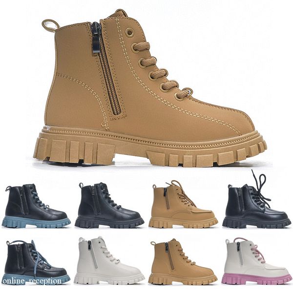 

kids cat shoes designers rois boots ankle martin and nylon boot military inspired combat nylon bouch attached 24-35, Black