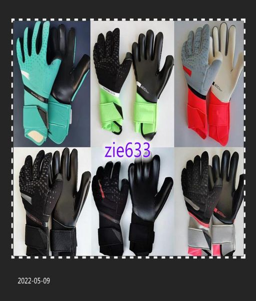 

professional goalkeeper gloves without finger protection gk phantom elite latex goal keeper luvas whole6665615, Black
