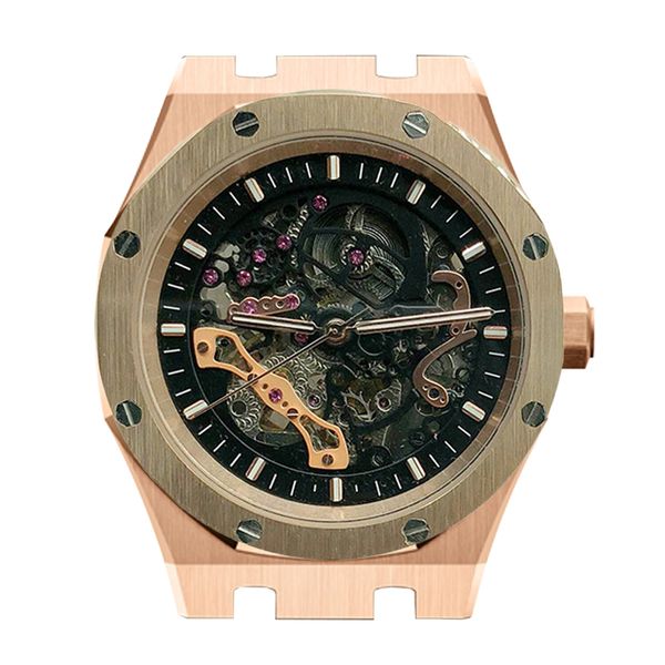 

quality mens watches automatic mechanical 2813 movement designer watch luminous sapphire waterproof sports self-wind fashion wristwatches, Slivery;brown