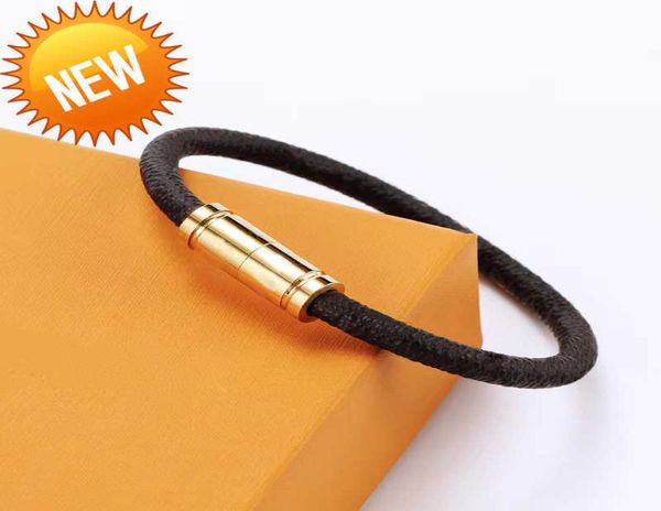 

charm bangles designer fashion leather bracelet magnetic buckle size luxury jewelry woman bracelets man b1764299, Golden;silver