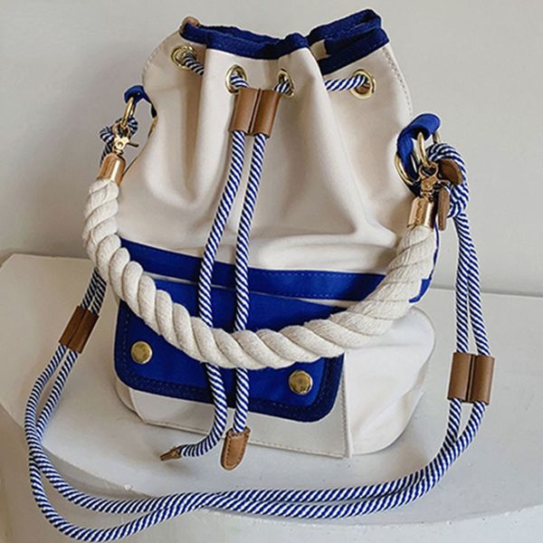 

evening bags women bag fashion shoulder bag japanes style drawstring bucket bag canvas lady handbag messenger bag causal crossbody pack retr
